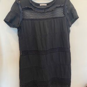 Dainty Black Dress with Trim Details